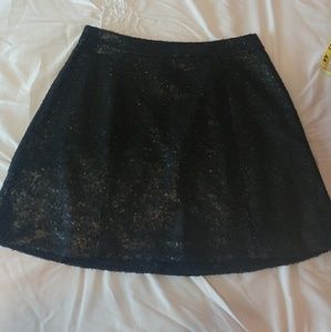 Black Sequined Skirt